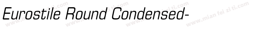 Eurostile Round Condensed字体转换